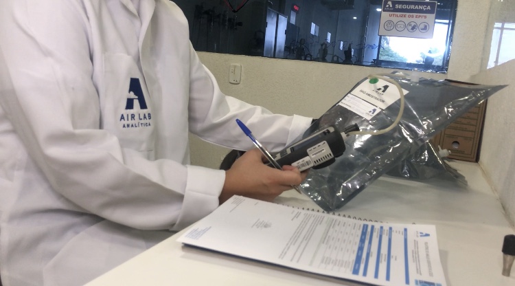 Laboratório de análise de ar