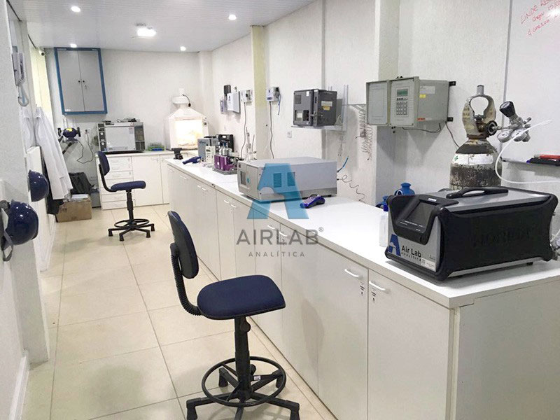 Laboratório de análise de ar