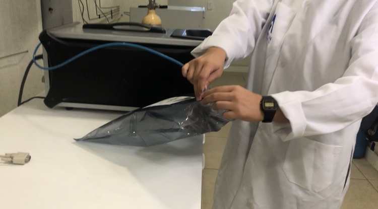 Laboratório de análise de ar