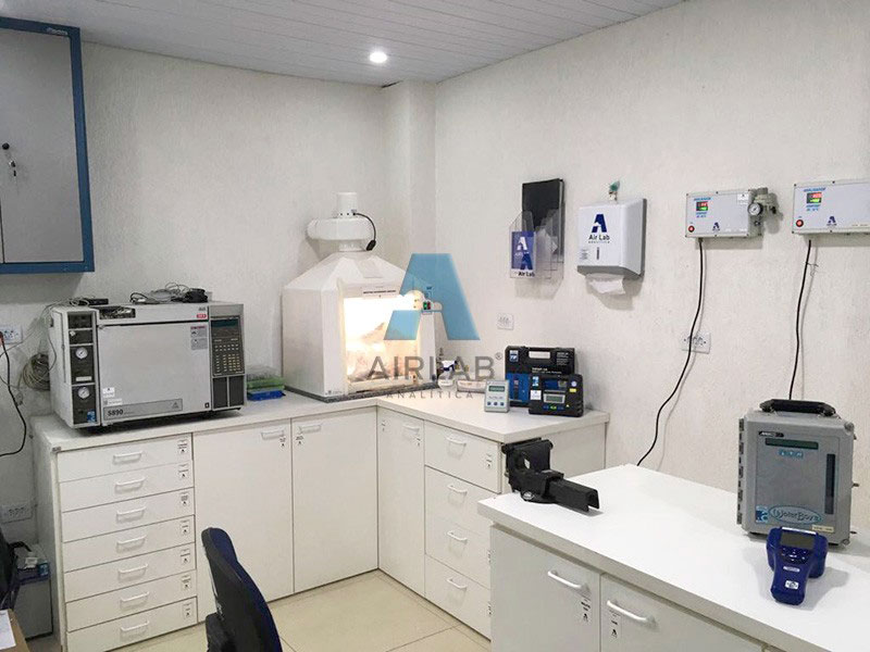 Laboratório de análise de gás